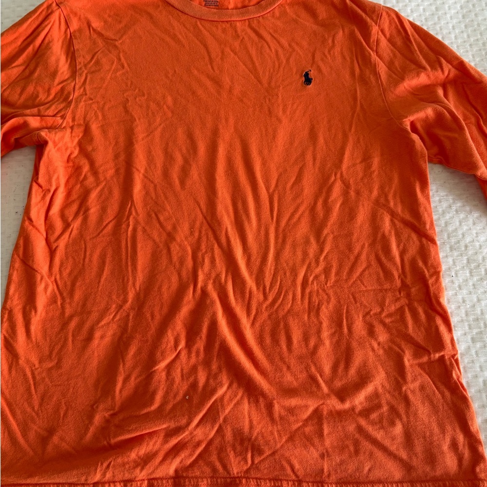 Ralph Lauren Kids Orange Long Sleeve Tee